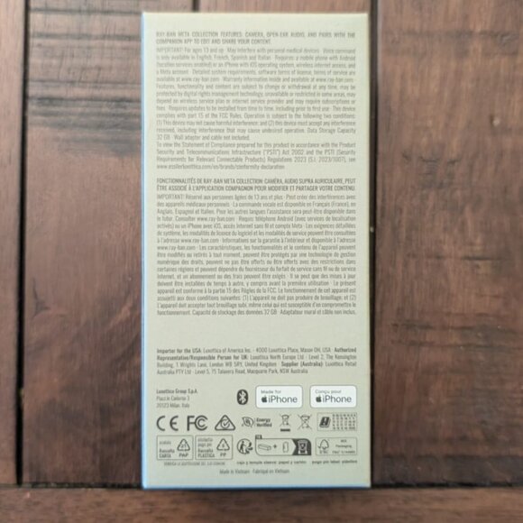 Ray-ban GEN 2 Meta Wayfarer TRANSISTIONS AI Glasses - New in factory sealed box - Picture 11 of 13